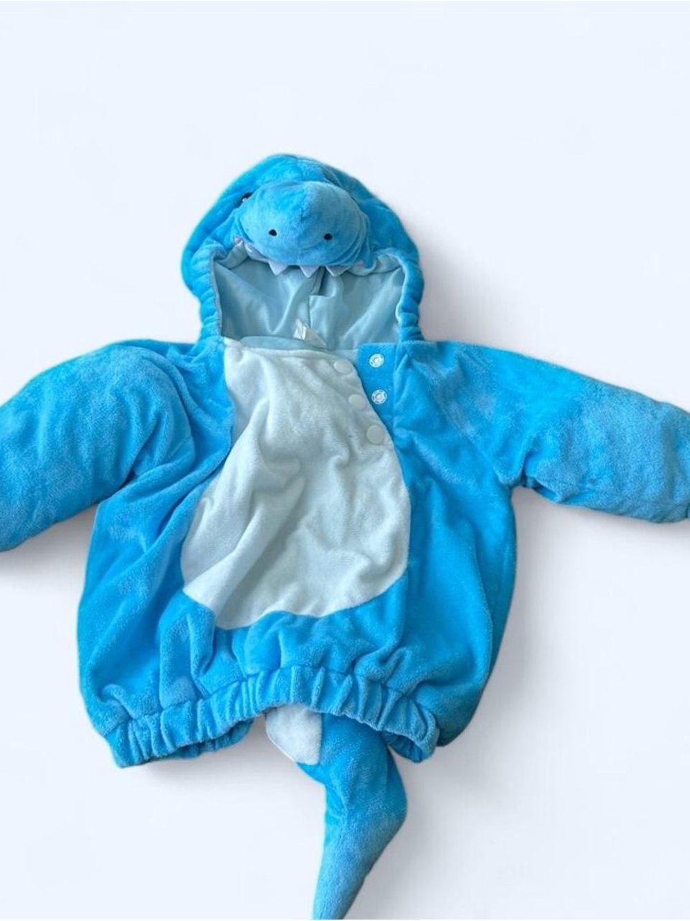 Target Blue Shark Plush Hooded Kids Costume